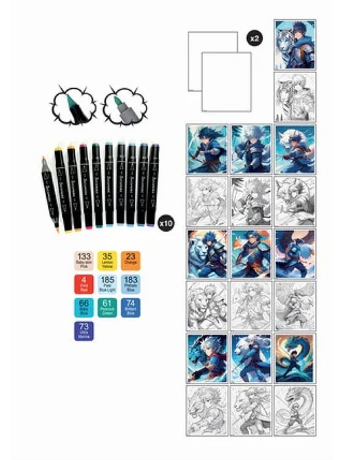 Loisir créatif - Kit art Manga arts martiaux - Kiabi