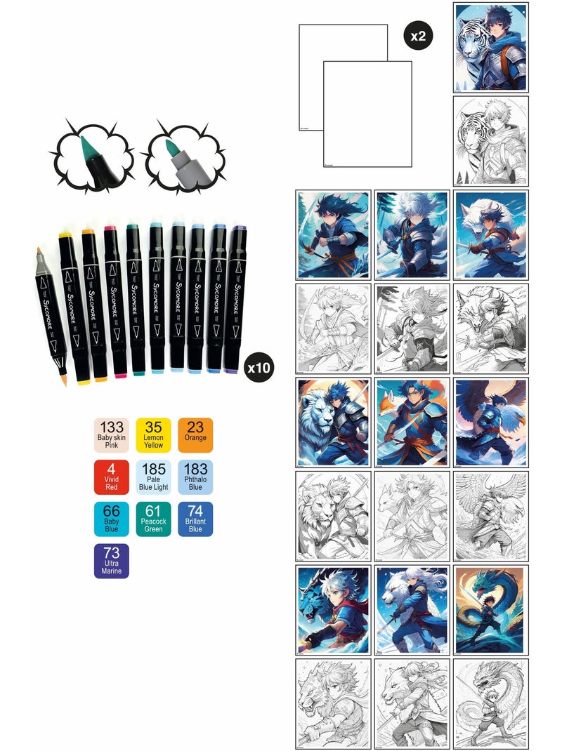 Loisir créatif - Kit art Manga arts martiaux Bleu - Kiabi