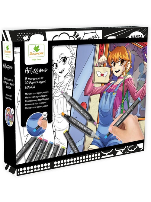 Loisir créatif - Kit Art Manga Fille - Kiabi