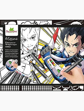 Loisir créatif - Kit Art Manga Garçon