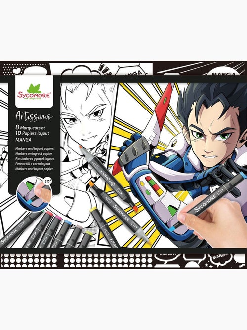 Loisir créatif - Kit Art Manga Garçon - Kiabi