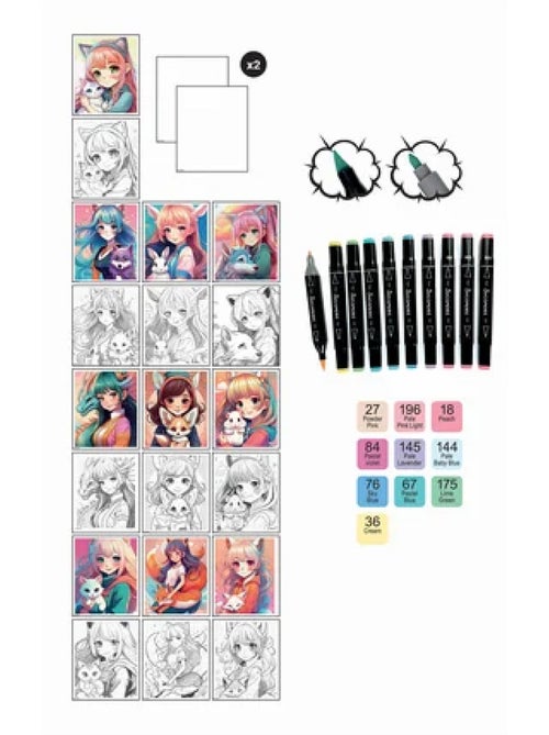 Loisir créatif - Kit art Manga Kemonomimi - Kiabi