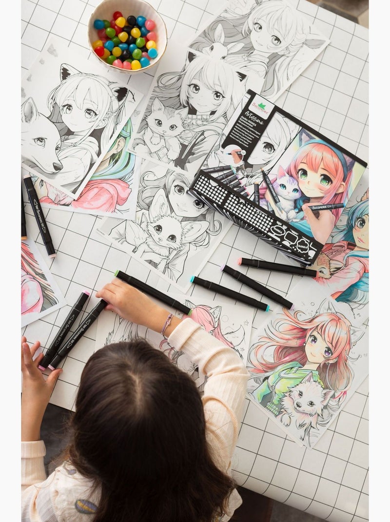 Loisir créatif - Kit art Manga Kemonomimi Bleu - Kiabi