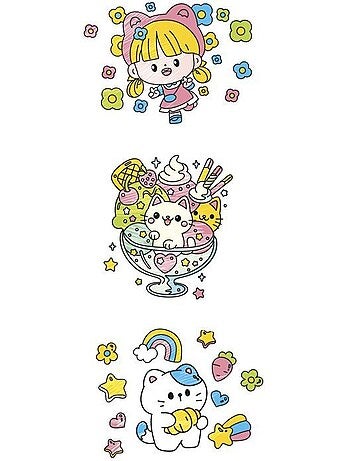 Loisir créatif - lansay - magic lign - jeu de coloriage - projecteur pocket kawaii - dès 6 ans