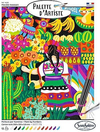 Loisir créatif - Palette d'Art Marché Mexicain