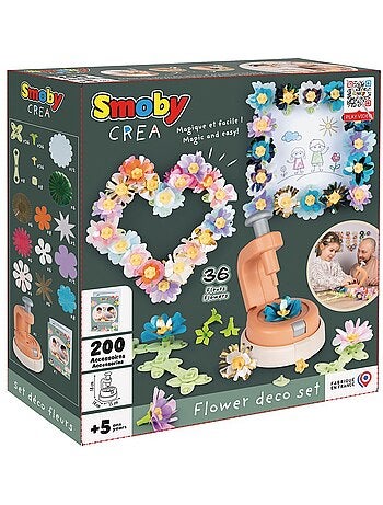 Loisirs créatifs - Set Créa Déco Fleurs - Smoby - Fabriqué en France