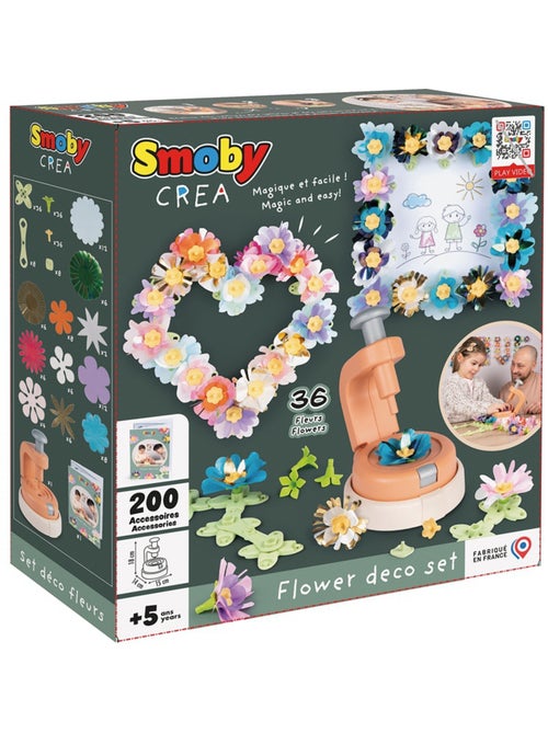 Loisirs créatifs - Set Créa Déco Fleurs - Smoby - Fabriqué en France - Kiabi