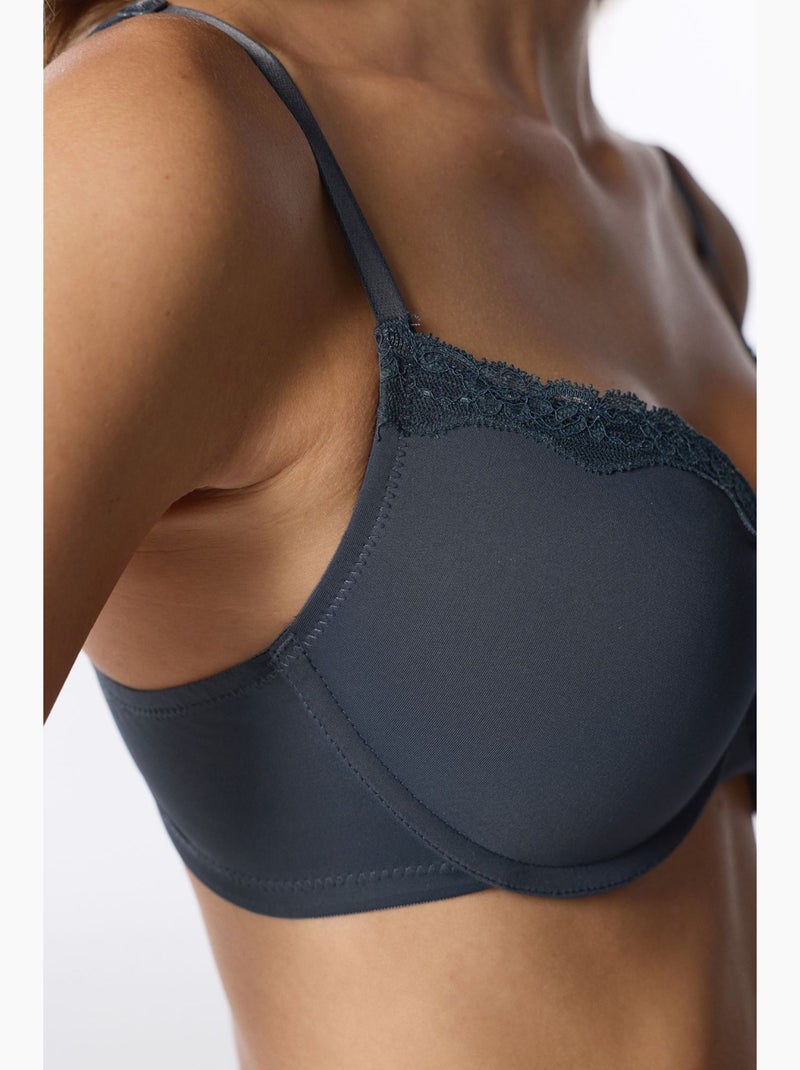Lol soutien-gorge push-up rembourré penti Gris Noir - Kiabi