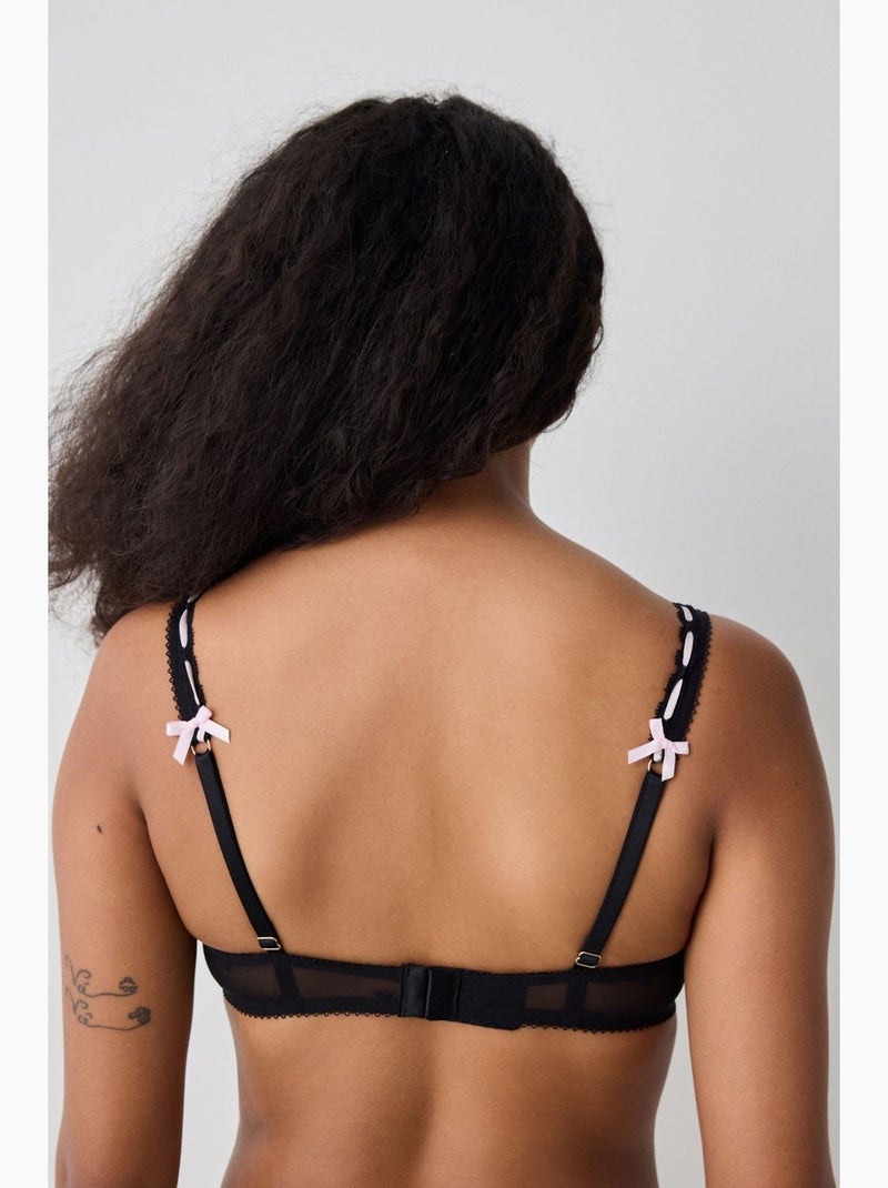 Lol up push up apex soutien-gorge loves paris collection penti Noir - Kiabi