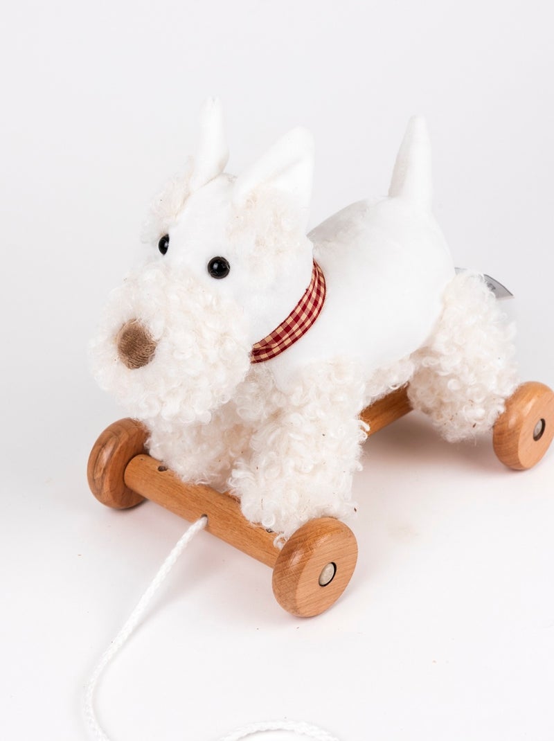 Lola le chien à tirer Blanc - Kiabi