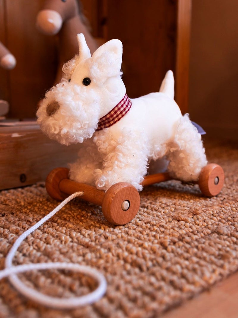 Lola le chien à tirer Blanc - Kiabi