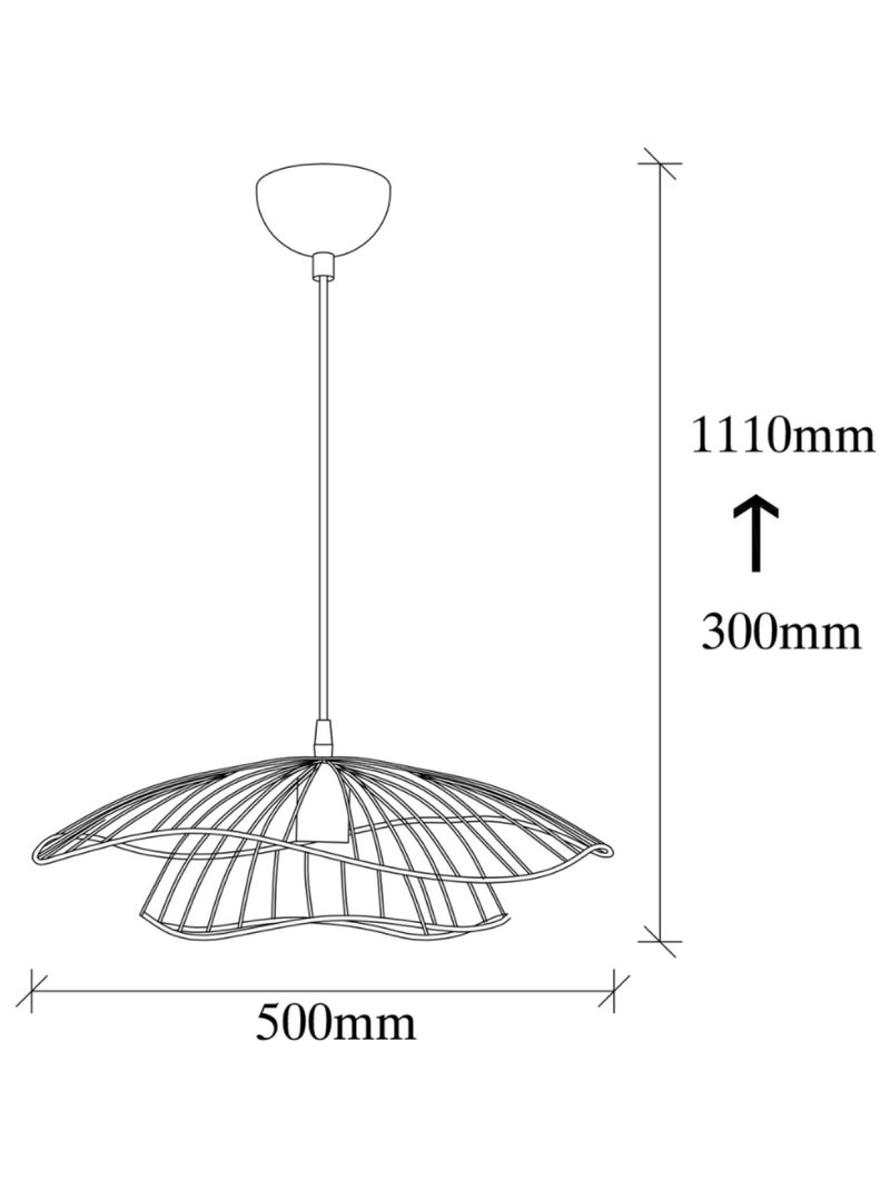 LOLA Suspension filaire noire Noir Noir - Kiabi