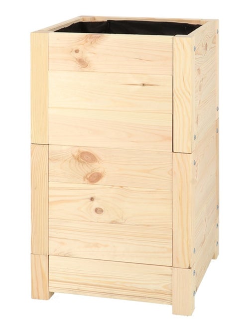 Lombricomposteur en bois naturel - Kiabi