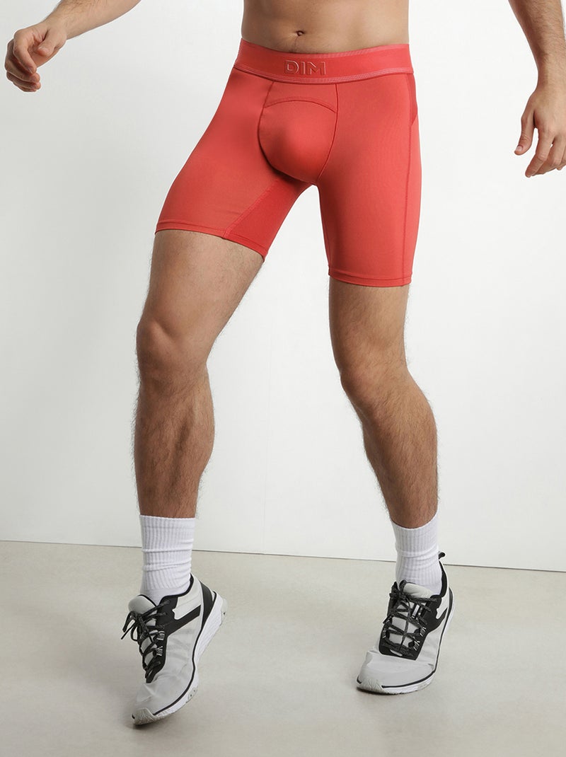 Long Boxer de sport Dim Move Rouge clair - Kiabi
