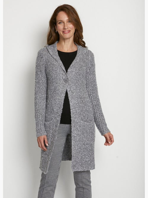 Long gilet à capuche - Afibel - Kiabi