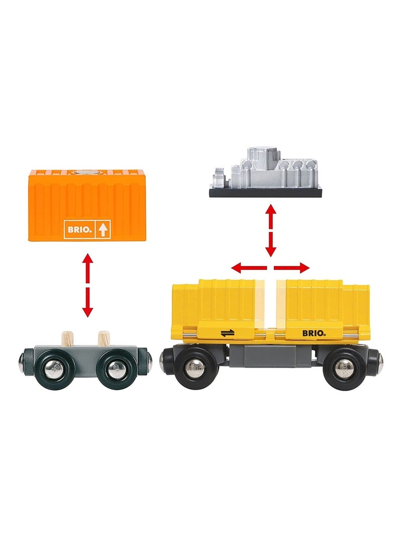 Long train de marchandises Jaune - Kiabi