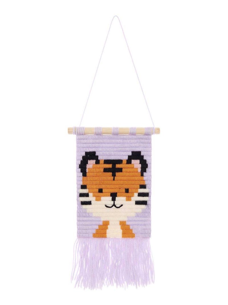 Longstitch Kit de Broderie Tigre Orange - Kiabi