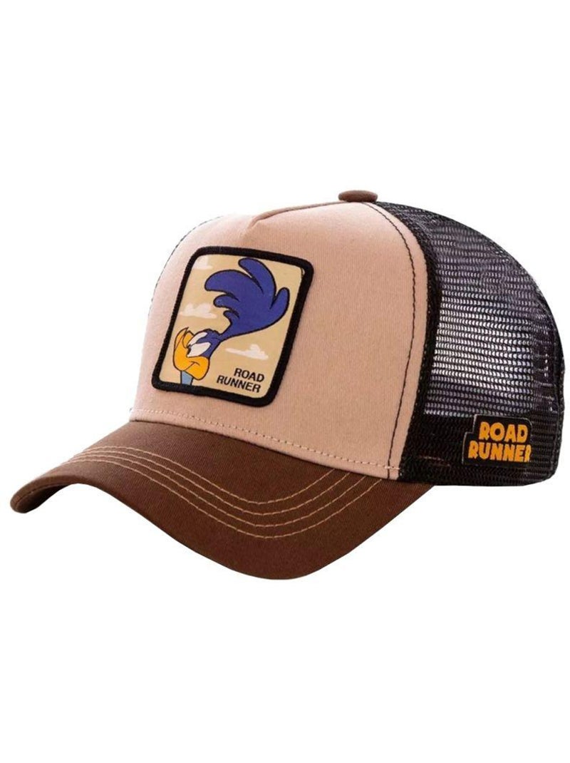 Looney Tunes - Casquette trucker motif Bip Bip motif/style Capslab (Bip Bip) Marron - Kiabi