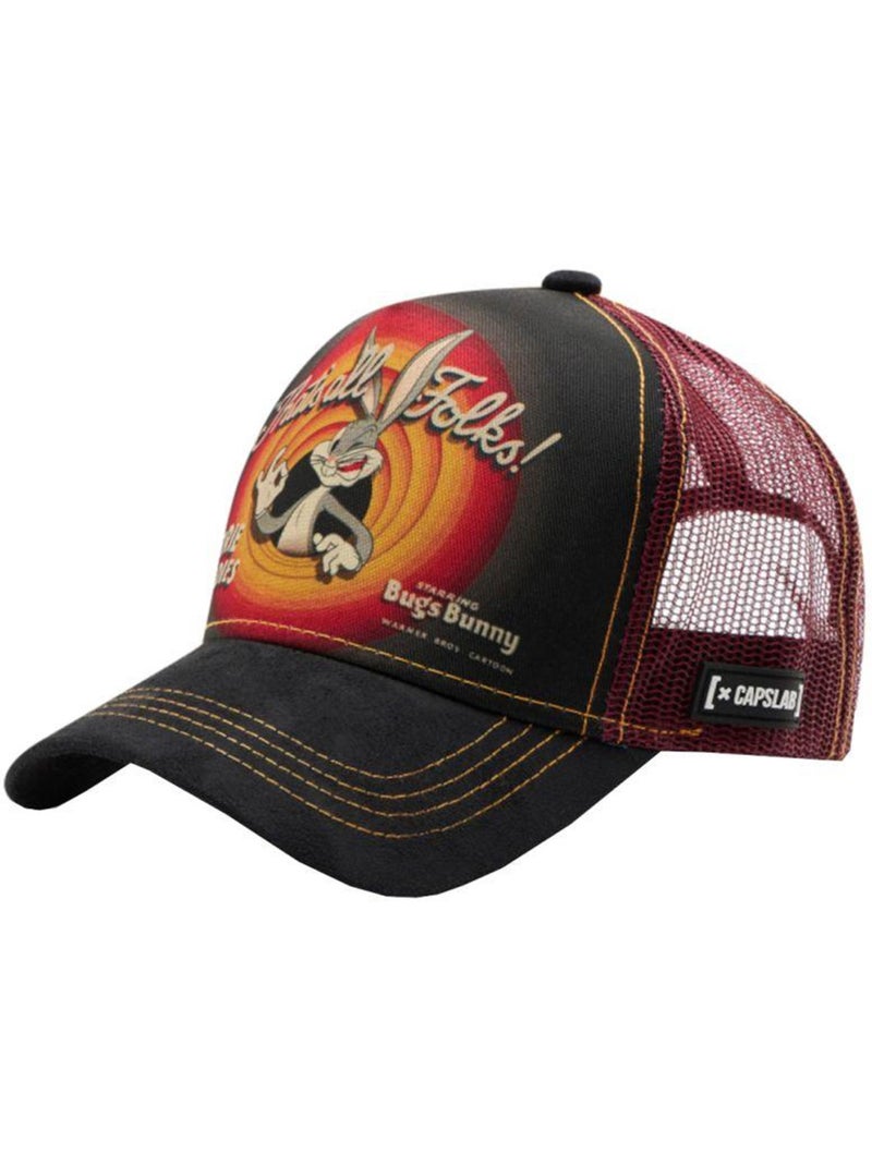 Looney Tunes - Casquette trucker motif Bugs Bunny motif/style Capslab (Bugs Bunny) Noir - Kiabi