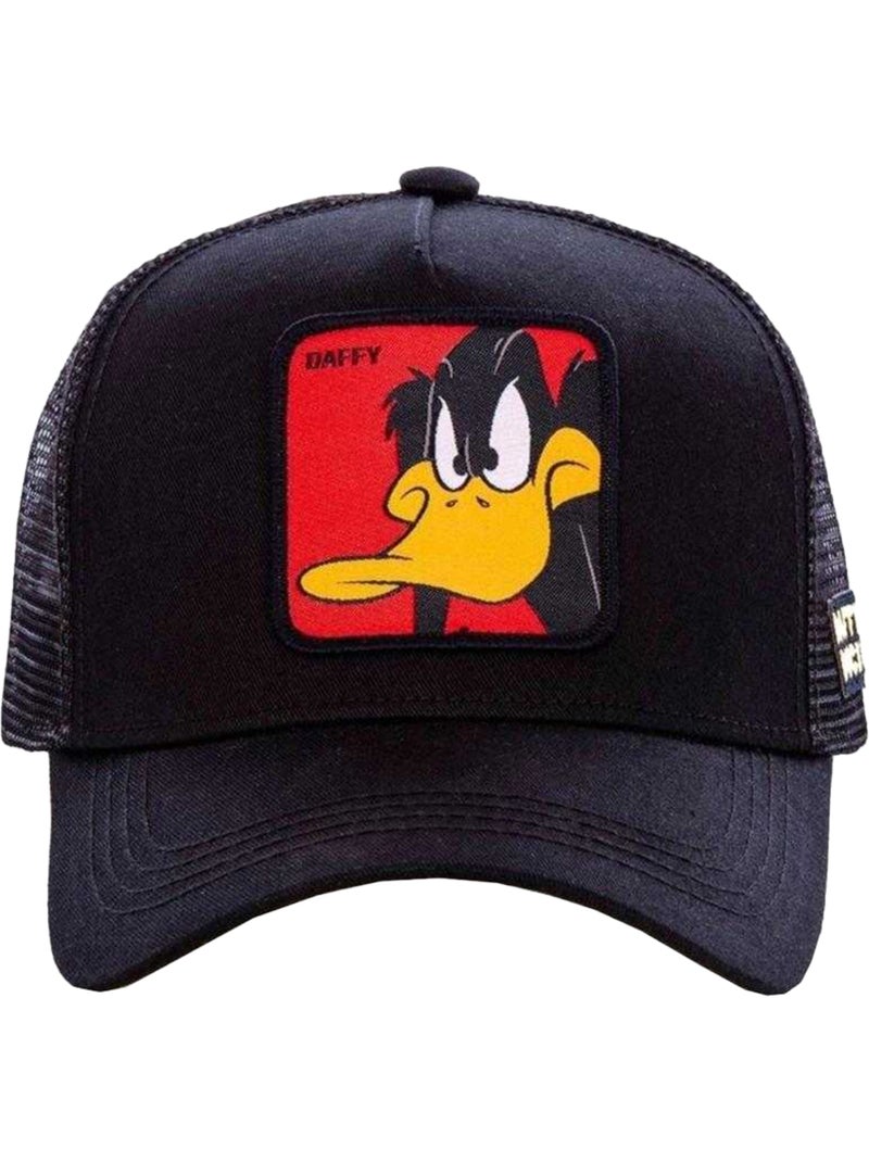 Looney Tunes - Casquette trucker motif Daffy Duck motif/style Capslab (Daffy Duck) Noir - Kiabi