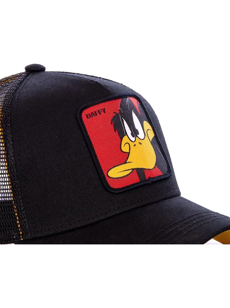 Looney Tunes - Casquette trucker motif Daffy Duck motif/style Capslab (Daffy Duck) Noir - Kiabi
