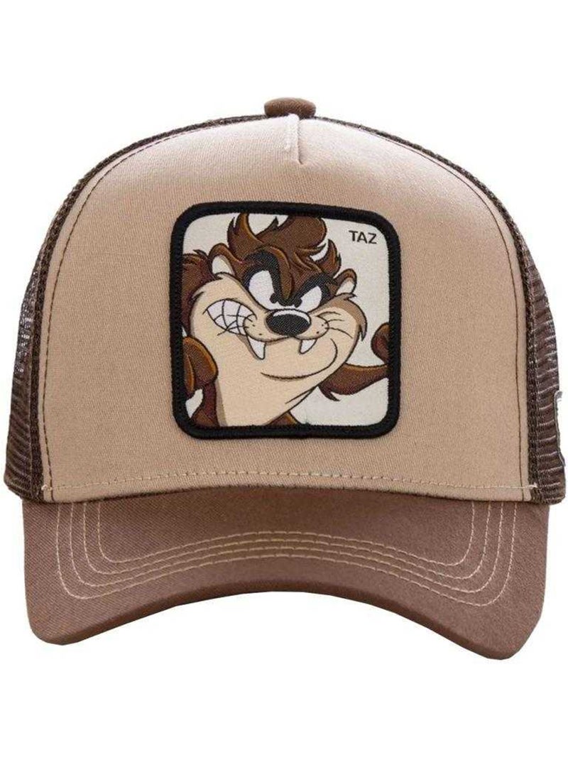 Looney Tunes - Casquette trucker motif Taz motif/style Capslab FREEGUN (Taz) Marron - Kiabi