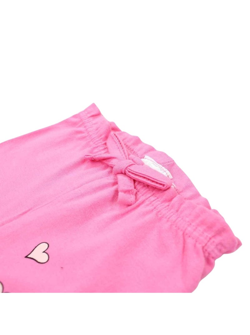 Looney Tunes - Ensemble T-shirt et Legging bébé Fille Bugs Bunny Rose - Kiabi