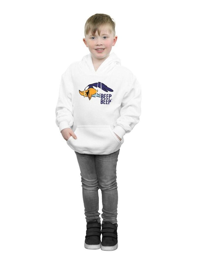 Looney Tunes - Sweat à capuche BEEP BEEP Blanc - Kiabi
