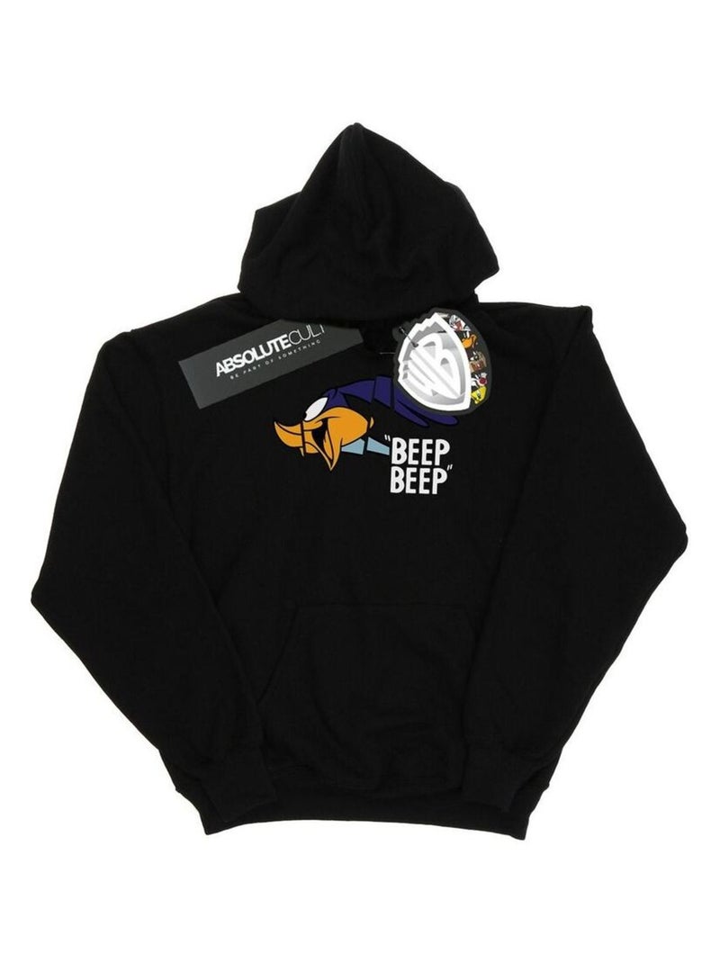 Looney Tunes - Sweat à capuche BEEP BEEP Noir - Kiabi