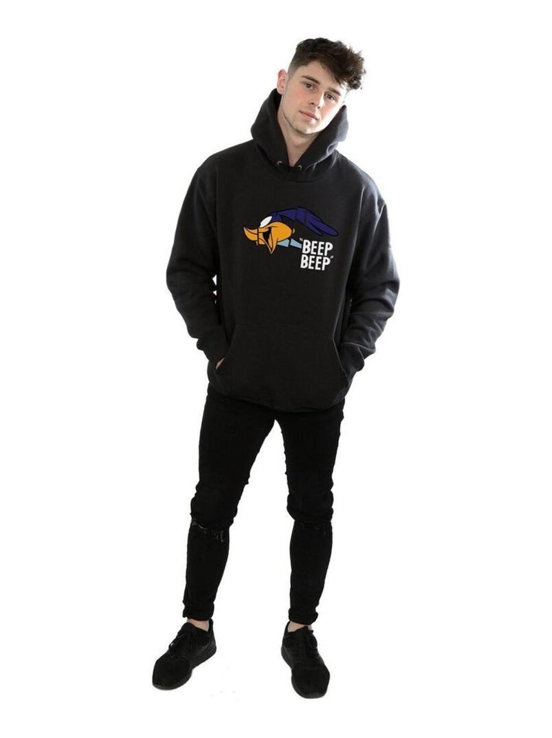Looney Tunes - Sweat à capuche BEEP BEEP Noir - Kiabi