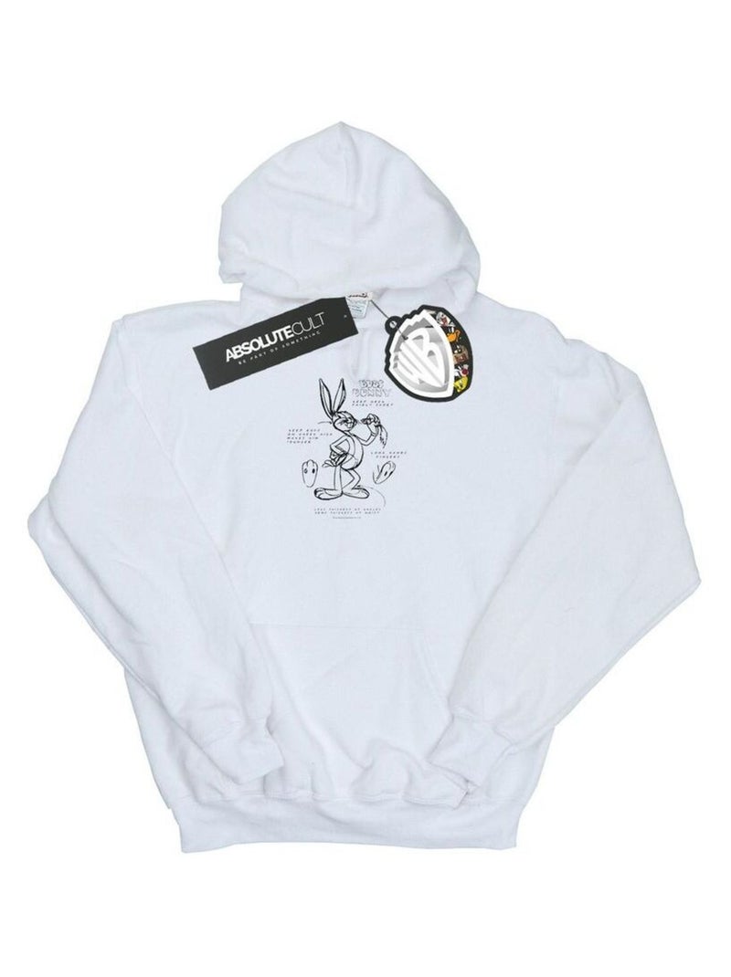 Looney Tunes - Sweat à capuche Blanc - Kiabi
