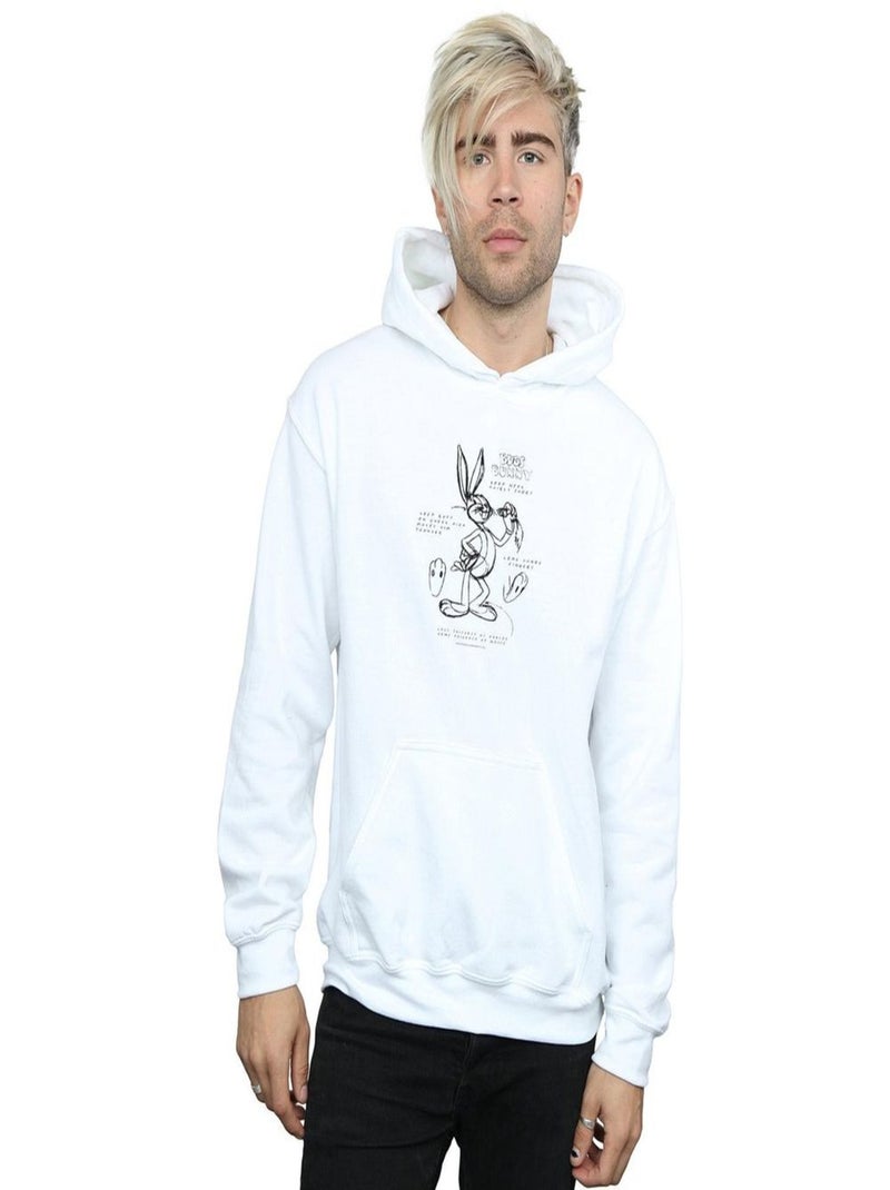 Looney Tunes - Sweat à capuche Blanc - Kiabi