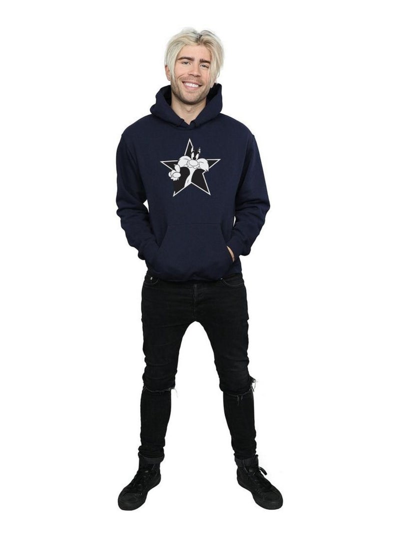 Looney Tunes - Sweat à capuche Bleu marine - Kiabi