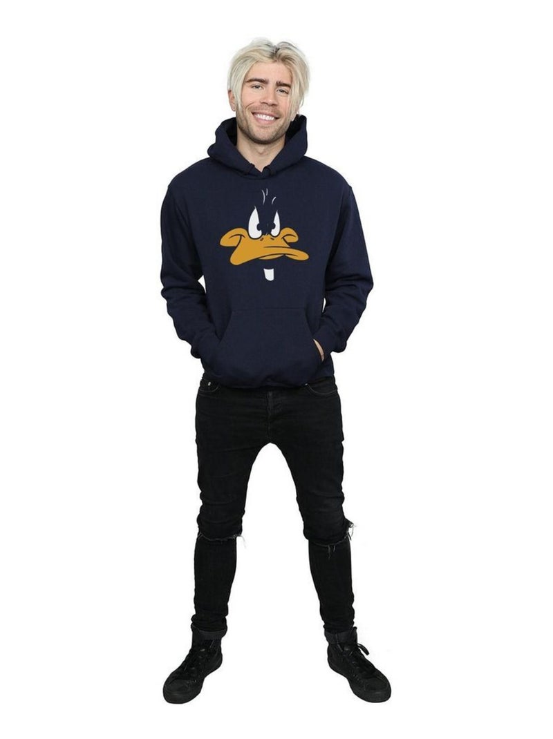 Looney Tunes - Sweat à capuche (Daffy Duck) Bleu marine - Kiabi