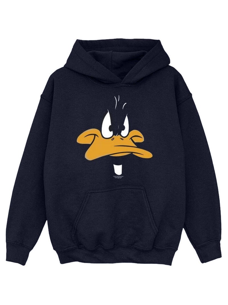 Looney Tunes - Sweat à capuche (Daffy Duck) Bleu marine - Kiabi