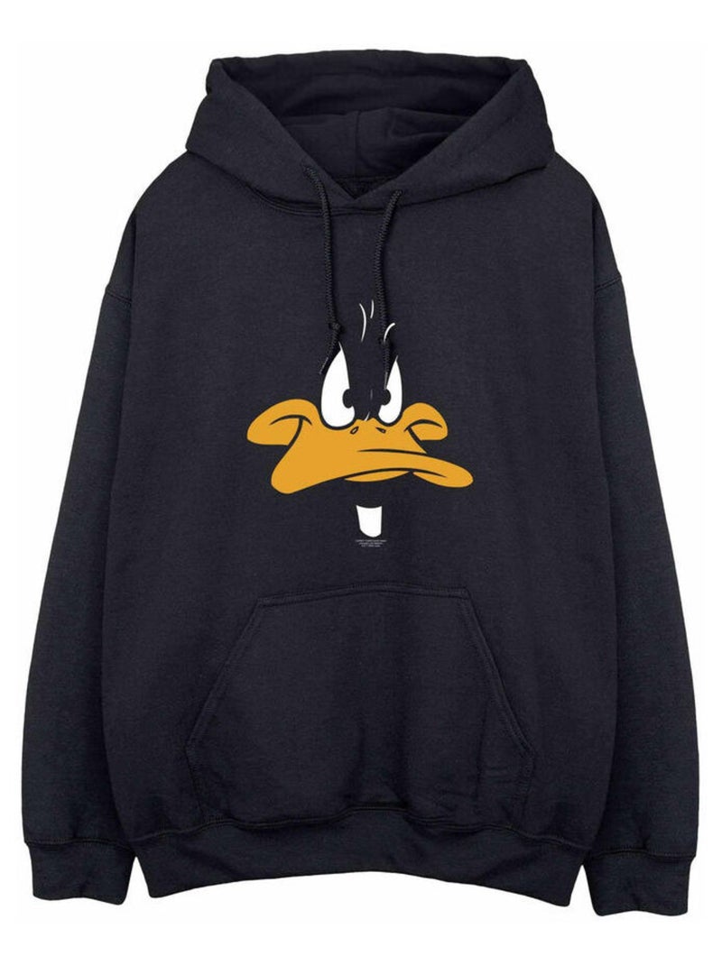 Looney Tunes - Sweat à capuche (Daffy Duck) Noir - Kiabi