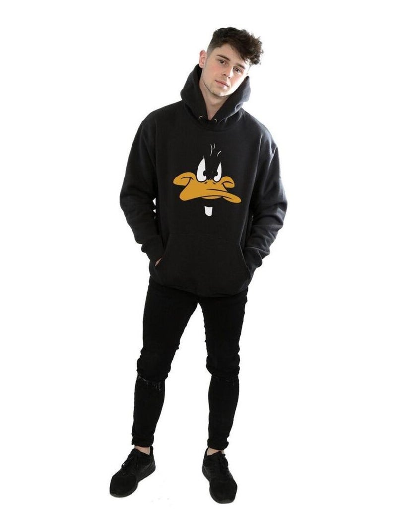 Looney Tunes - Sweat à capuche (Daffy Duck) Noir - Kiabi