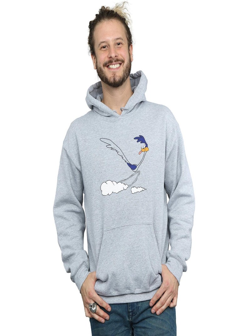 Looney Tunes - Sweat à capuche Gris chiné - Kiabi