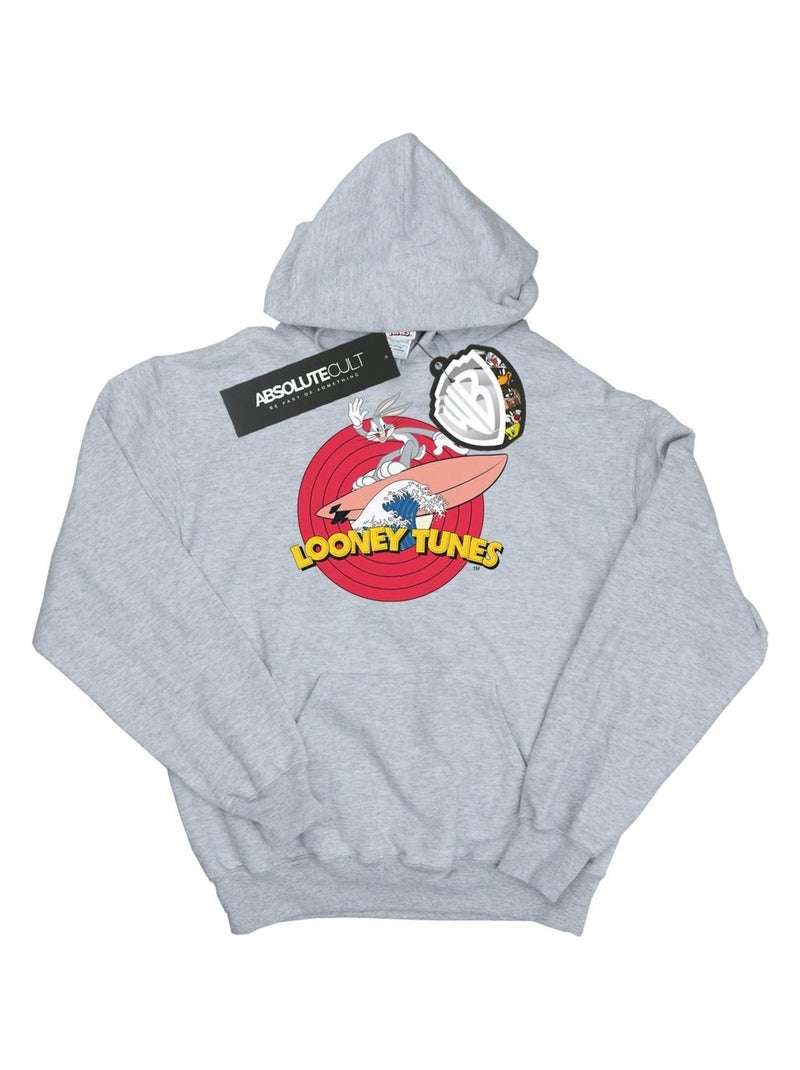 Looney Tunes - Sweat à capuche Gris chiné - Kiabi