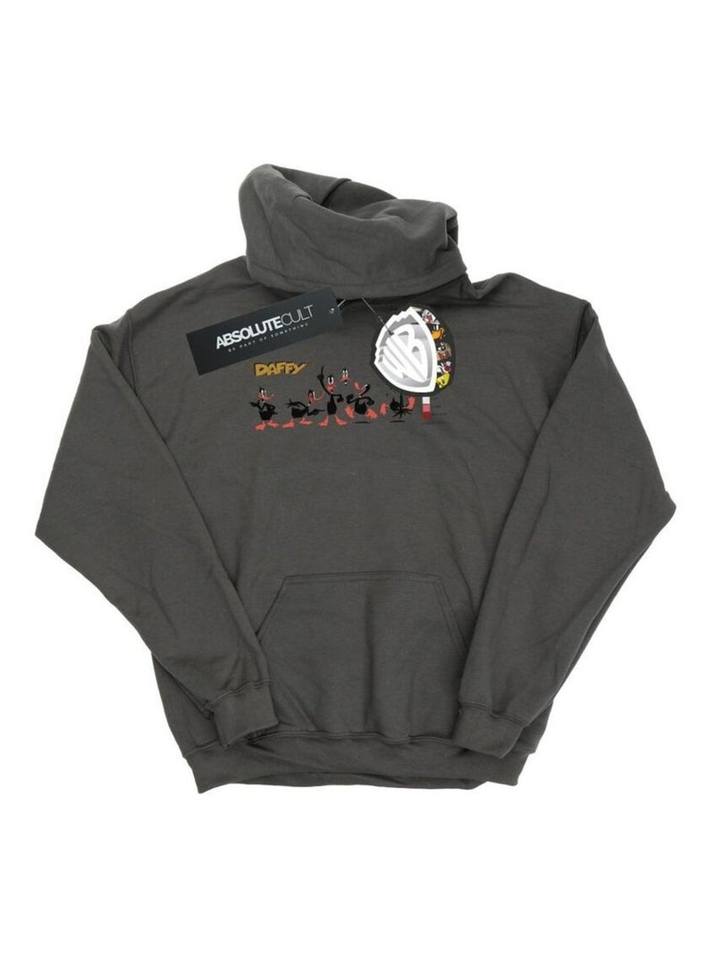 Looney Tunes - Sweat à capuche Gris Noir - Kiabi