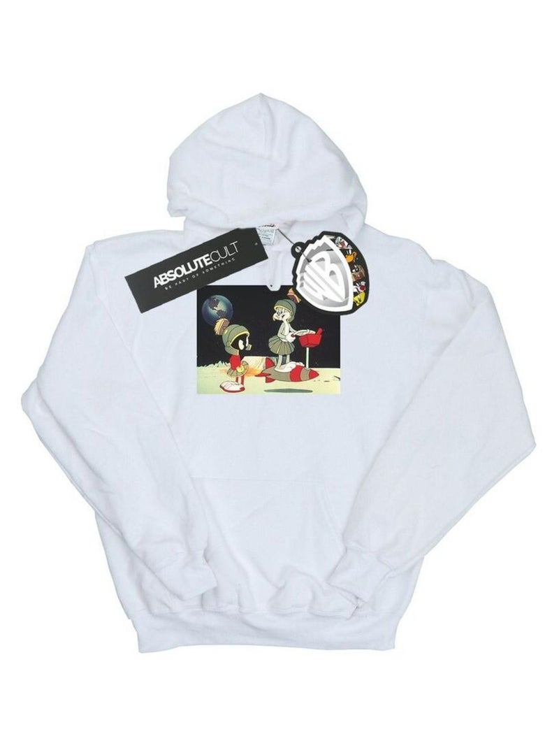 Looney Tunes - Sweat à capuche SPACED Blanc - Kiabi