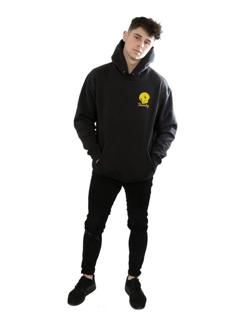 Looney Tunes - Sweat à capuche TWEETY PIE HEAD Noir - Kiabi