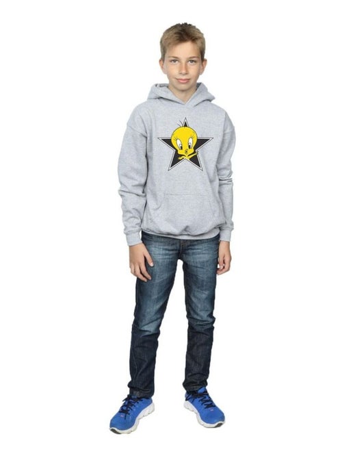Looney Tunes - Sweat à capuche TWEETY PIE STAR - Kiabi