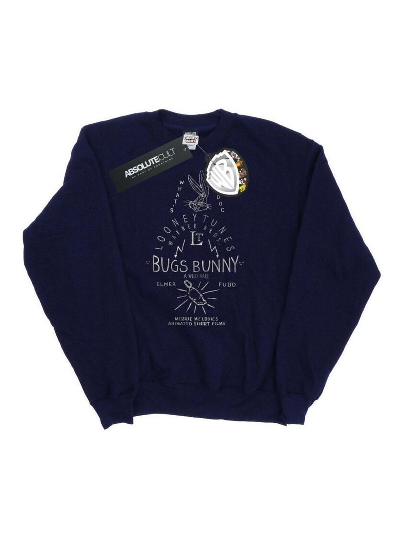 Looney Tunes - Sweat A WILD HARE Bleu marine - Kiabi