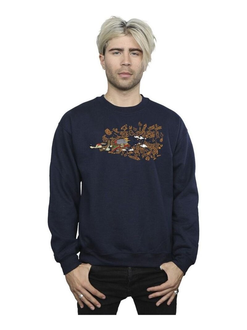 Looney Tunes - Sweat ACME Bleu marine - Kiabi