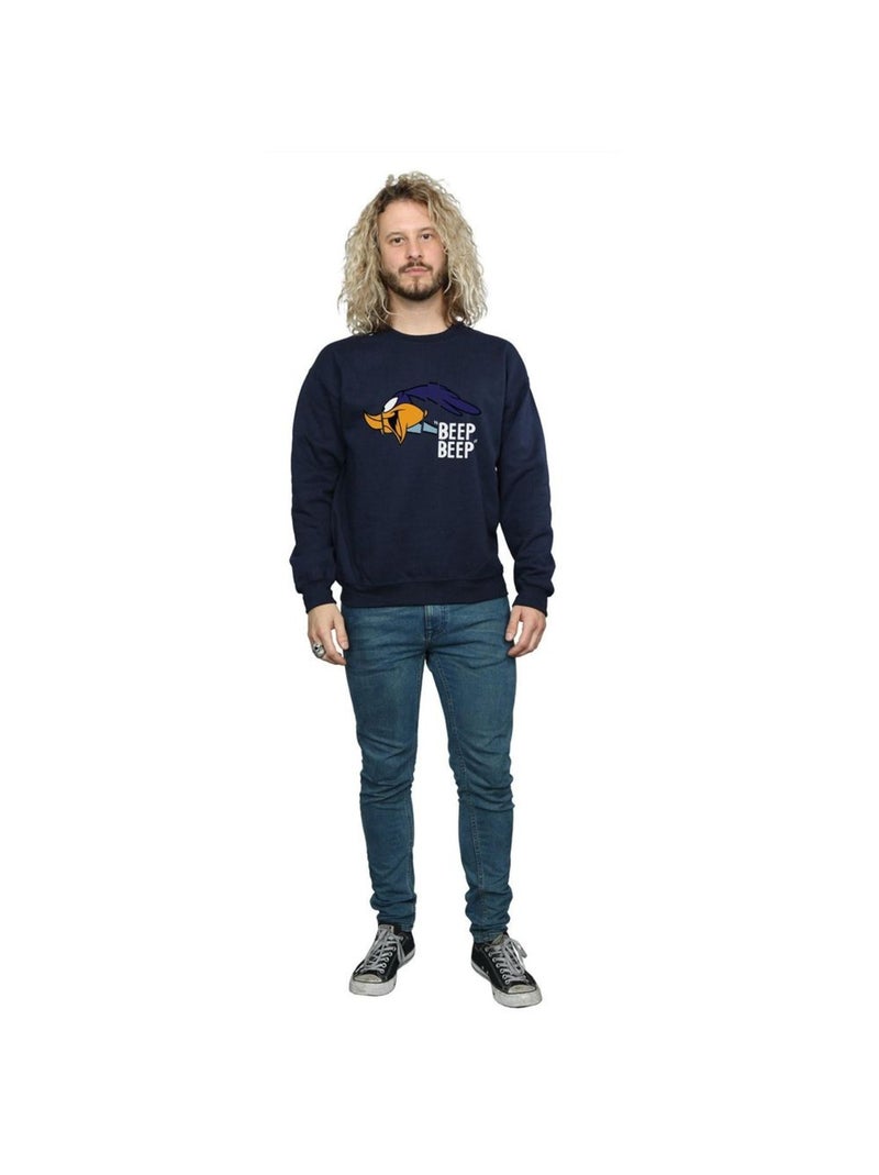Looney Tunes - Sweat BEEP BEEP (Bip Bip) Bleu marine - Kiabi