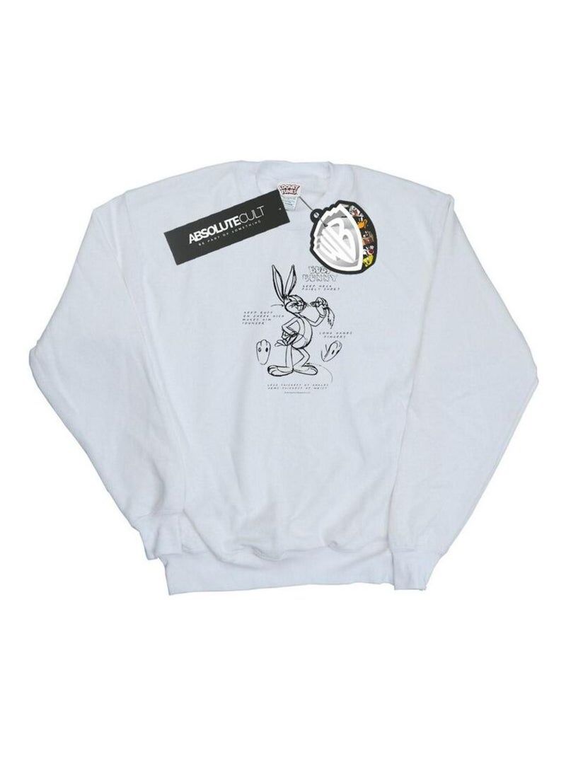 Looney Tunes - Sweat Blanc - Kiabi