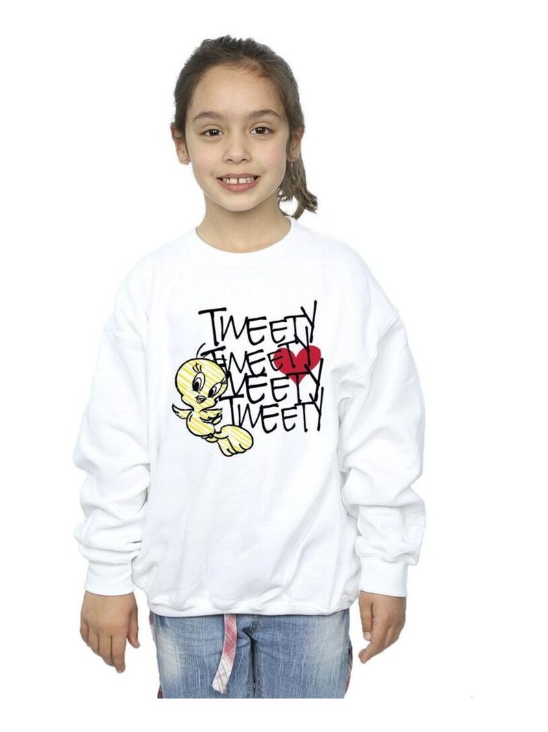 Looney Tunes - Sweat Blanc - Kiabi