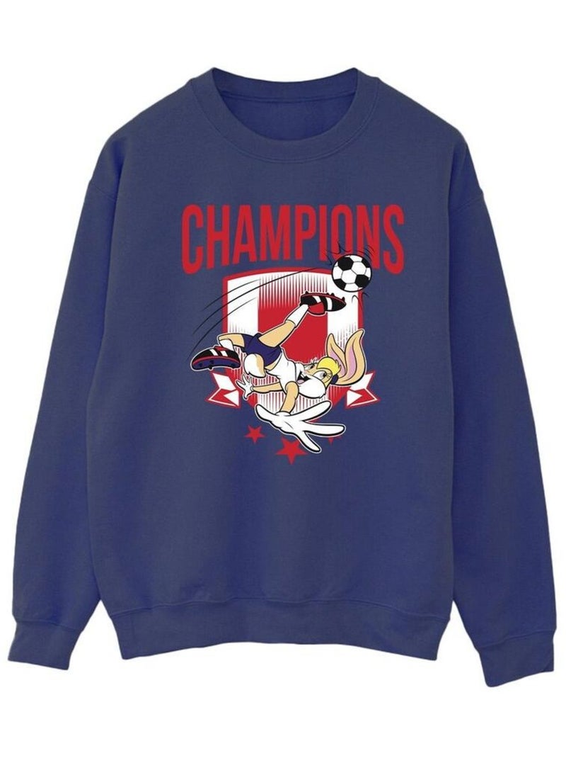 Looney Tunes - Sweat CHAMPIONS Bleu marine - Kiabi