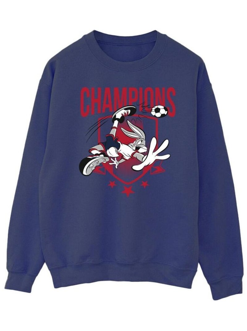 Looney Tunes - Sweat CHAMPIONS Bleu marine - Kiabi